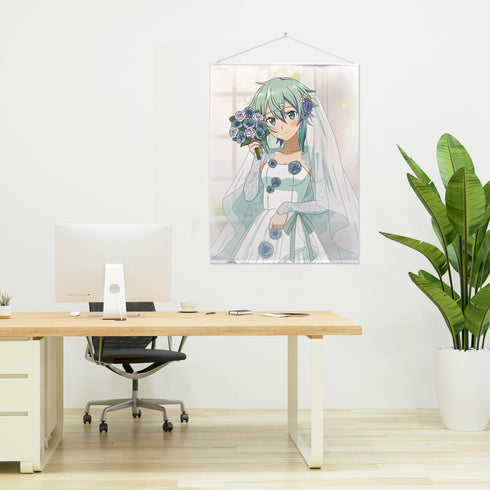『ソードアート・オンライン』描き下ろし シノン 100cmタペストリー ウェディングドレスVer.